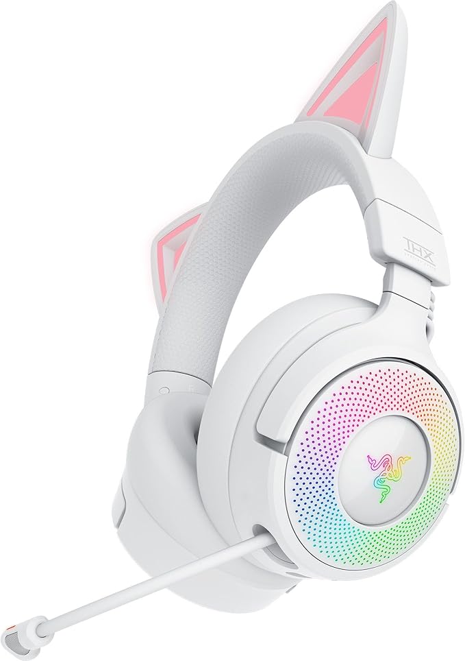 Razer Kraken Kitty V3 Pro Wireless RGB Gaming Headset - White