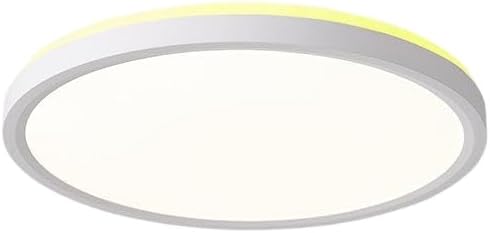 Ultra-Thin LED Ceiling Light for Bedroom, Wood Grain Finish, Flush Mount, Asian-Inspired Design, Flicker-Free & Dimmable, Eye Care Lighting(White,15.74 * 15.74 * 1.77inch)