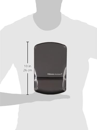 Fellowes MICROBAN Gel Mouse Pad Wrist Support - Graphite (9175101)