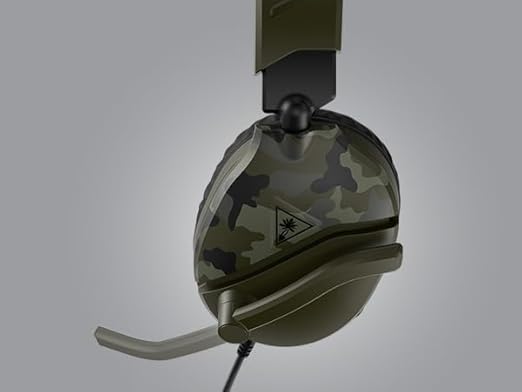 Turtle Beach Recon 70 Multiplatform Gaming Headset for Xbox Series X|S, Xbox One, PS5, PS4, PC & Mobile w/ 3.5mm Wired Connection - Flip-to-Mute Mic, 40mm Speakers, Lightweight Design, Green Camo