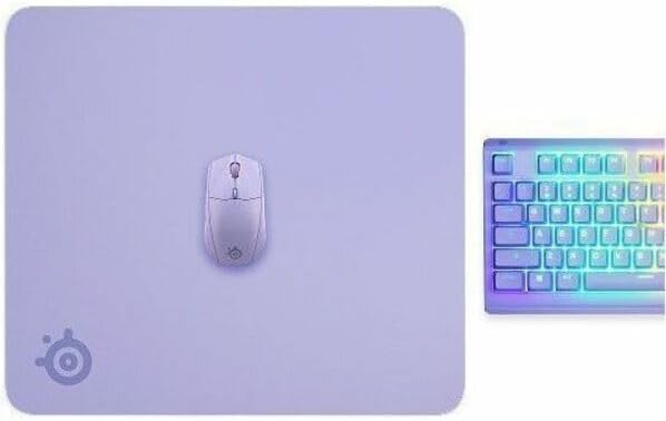 SteelSeries QcK Cloth Gaming Mouse Pad - Exclusive Micro-Woven Surface - Optimized for Gaming Sensors - Maximum Control - Size L - Lavender