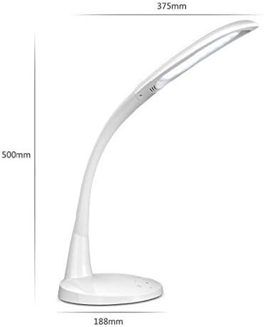 ViSee Super High Brightness LED Desk Lamp with 5-Level Brightness Touch Control, Folding Goose Neck, and Two USB Charging Ports
