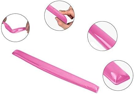 Gel Keyboard Wrist Rest Pad | Wrist Rest Support for Office Gaming Computer Laptop Ergonomic Comfortable Wrist Support - Pink