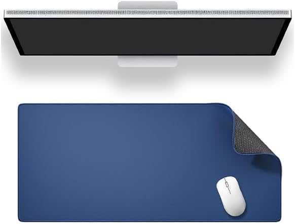 ALOANES Dark Blue Waterproof Mouse Pad XL,11.81"x27.56"x0.12'