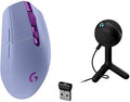 Logitech G305 Lightspeed Wireless Gaming Mouse, Lilac + Yeti Orb RGB Gaming Microphone with LIGHTSYNC, USB Mic for Streaming