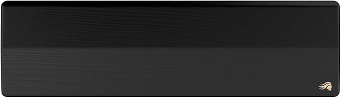 GLORIOUS Gaming Wooden Keyboard Wrist Rest (TKL) - White Ash Wood, Medium-Coarse Grain, Smooth Surface, Sweat & Oil Resistant, Easy Clean, Anti-Slip Rubber Base, 360 x 100 x 19mm - Onyx