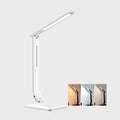 LED Desk Lamp One Key Touch Control Eye-Caring Table Lamps 3 Color Modes Non-Polar Dimmable Foldable for Study Office Bedroom Gift (White)
