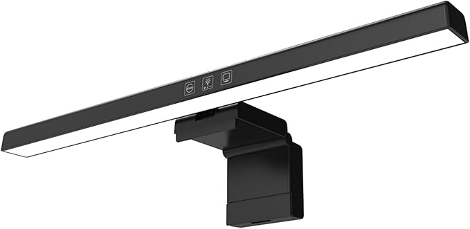 Meichoon Computer Monitor Light Bar Straight Screen Eye Protection Lamp Game Office Desk Lamp Touch Control 3 Color Temperature LE14 A