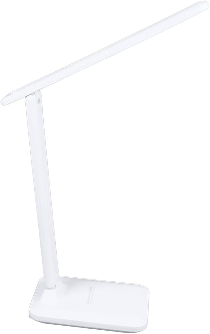 LED Desk Lamp, Dimmable Table Lamp, Touch Control, Rechargeable, White