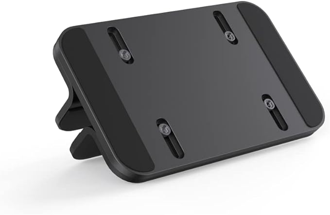 Aluminum Laptop Vertical Stand Organizer, Sturdy Laptop Computer Holder Desktop Stand Compatible with new Retina Apple MacBook Pro/Air/Neo, Mac mini & iPad Pro - Black