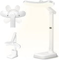HomeBeyond LED Desk Lamp with USB Charging Ports & 2 Pen Holders – 3 Color Modes, Touch Control, Compact Study Light for Home Office, Kids, and Desk Use