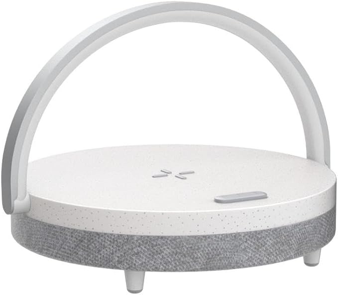 EZVALO Gifts for Women, 4-in-1 Bedside Lamp with Dimmable Night Light, Bluetooth Speaker, Charging Station and Phone Holder, Birthday Gifts for Mom, Teens, Families and Friends