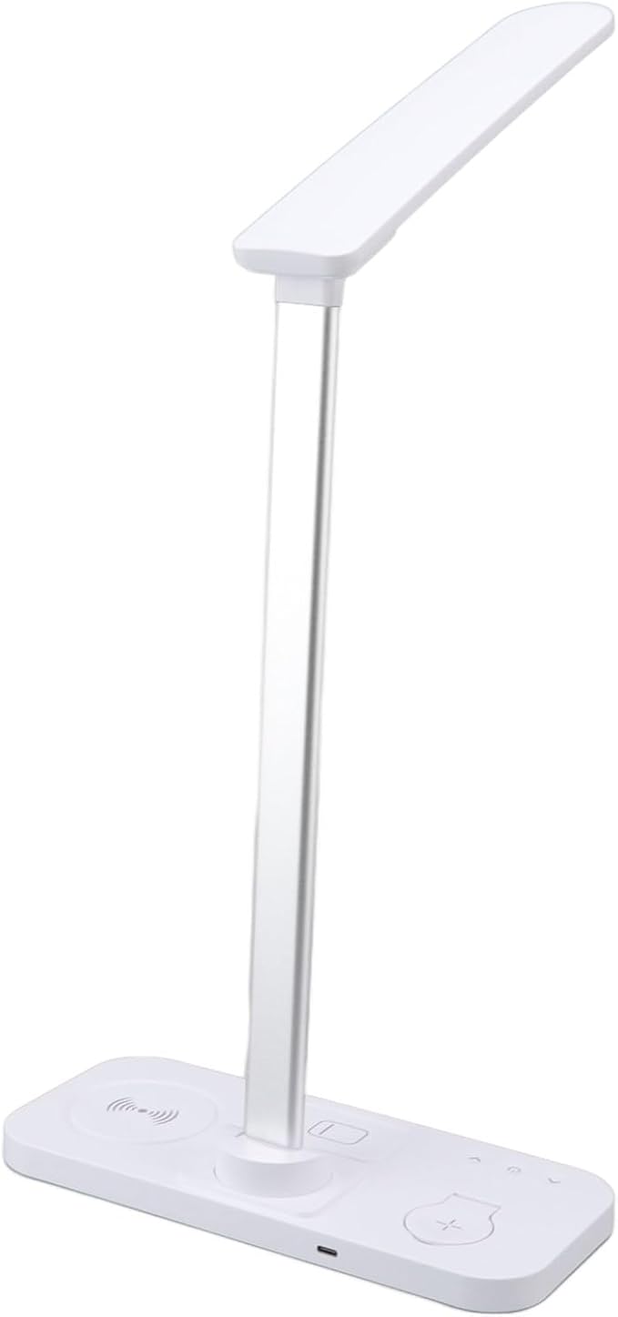 Keenso Desk Lamp with Wireless Load Charger with a Big Lighting Angle That Attenuate The High Brightness Table Lamp to Read The Writing