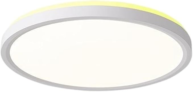 Ultra-Thin LED Ceiling Light for Bedroom, Wood Grain Finish, Flush Mount, Asian-Inspired Design, Flicker-Free & Dimmable, Eye Care Lighting(White,11.81 * 11.81 * 1.77inch)
