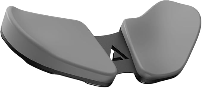 DELTAHUB Carpio 2.0 - Right-Handed Truly Ergonomic Wrist Rest for Mouse, Carpal Tunnel Support, Anti-Fatigue, Easy Glide, Sleek, Office Computer, Laptop, Gaming - Small, Grey
