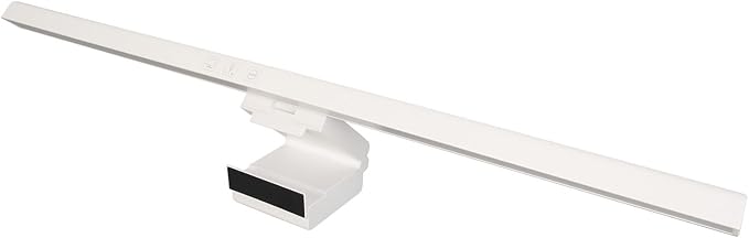 Zunate Monitor Light Bar, Stepless Dimmable Touch Control, 3 Color Modes, Asymmetric Light for Eye Protection, No Screen Glare, USB-C Powered, Fits Monitors & Laptops (White)