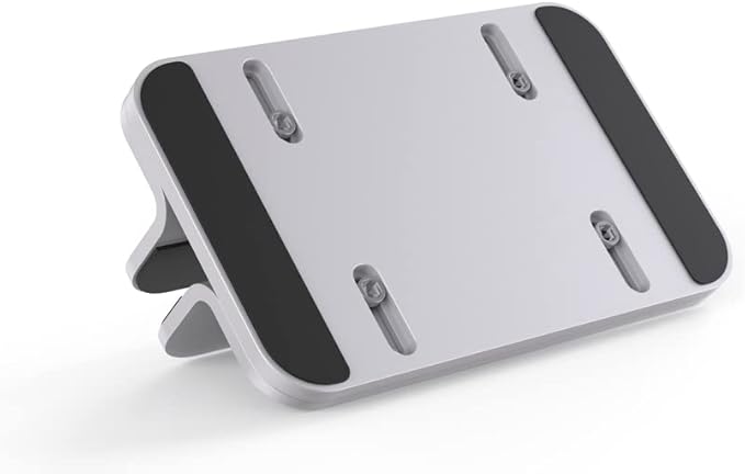 Aluminum Laptop Stand, Sturdy and Adjustable, Compatible with Apple MacBook Pro/Air, Mac Mini, iPad Pro, Silver