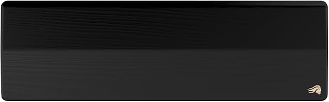 GLORIOUS Gaming Wooden Keyboard Wrist Rest (Compact) - White Ash Wood, Medium-Coarse Grain, Smooth Surface, Sweat & Oil Resistant, Easy Clean, Anti-Slip Rubber Base, 300 x 100 x 19mm - Onyx