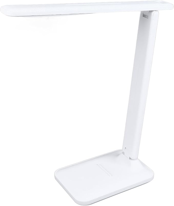 LED Desk Lamp, Dimmable Table Lamp, Touch Control, Rechargeable, White