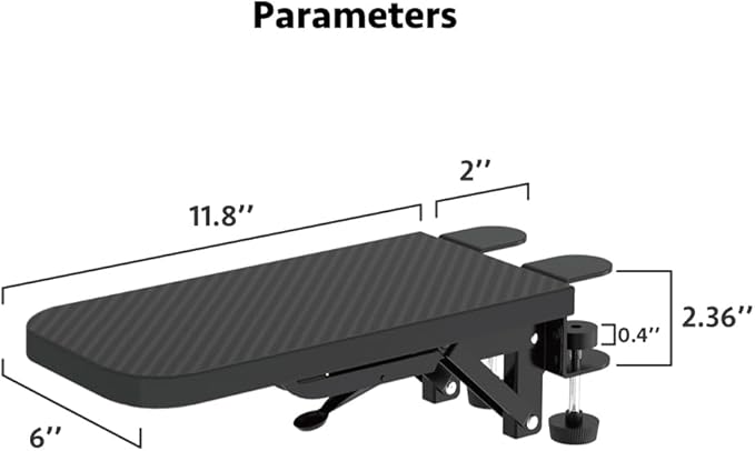 HONJIE Computer Arm Rest for Desk, Suitable for Office desks, Sturdy Mouse arm Support, Computer Desk Extender, Suitable for Home and Office