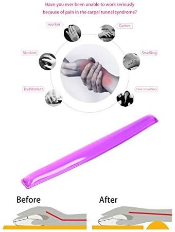 Gel Keyboard Wrist Rest Pad - Gel Keyboard Wrist Rest Pad | Wrist Rest Support for Office Gaming Computer Laptop Ergonomic Comfortable Pain Relief- Purple