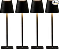4 Pack Led Cordless Table Lamps-Wireless Rechargeable Lamps Bulk of 4,Waterproof Outdoor Table Lamp for Patio/Restaurant/Dinner Dining Desk Top Lights/Kitchen Countertop, Value Pack of 4,Multiple Set