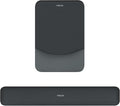 MOSISO Wrist Rest Support for Mouse Pad&Keyboard Set, Rectangular Ergonomic Mousepad Non-Slip Base Home/Office Easy Typing Pad with Neoprene Cloth&Raised Silicone Lining, Slate Gray