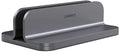 Aluminum Laptop Vertical Stand Organizer, Sturdy Laptop Computer Holder Desktop Stand Compatible with new Retina Apple MacBook Pro/Air/Neo, Mac mini & iPad Pro - Spacegrey