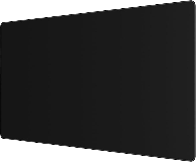 Gaming Mouse Pad Large XXL (35.4×15.75×0.12in) Thick Extended Mouse Mat Non-Slip Spill-Resistant Desk Pad with Special-Textured Surface, Anti-Fray Stitched Edges for Keyboard, PC - Black