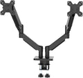 Dual Monitor Arm Full Motion Gas Spring Desk Mount for 13-34" Screens, Space-Saving VESA Stand for Gaming, Work, and Productivity