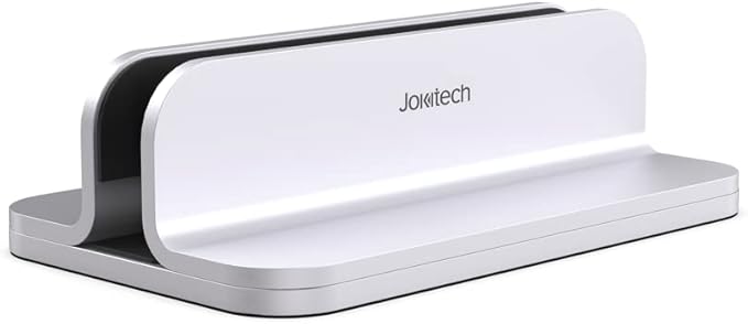 Aluminum Laptop Stand, Sturdy and Adjustable, Compatible with Apple MacBook Pro/Air, Mac Mini, iPad Pro, Silver