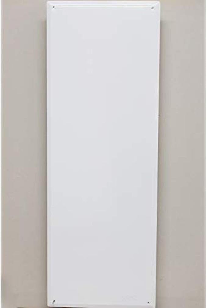 Legrand - On-Q 42-Inch Structured Wiring Enclosure with Screw-On Cover - in-Wall 20-Gauge Media Box with 2.5" Wire Pass Throughs & 2X Outlet Knockouts - Glossy White - EN4200