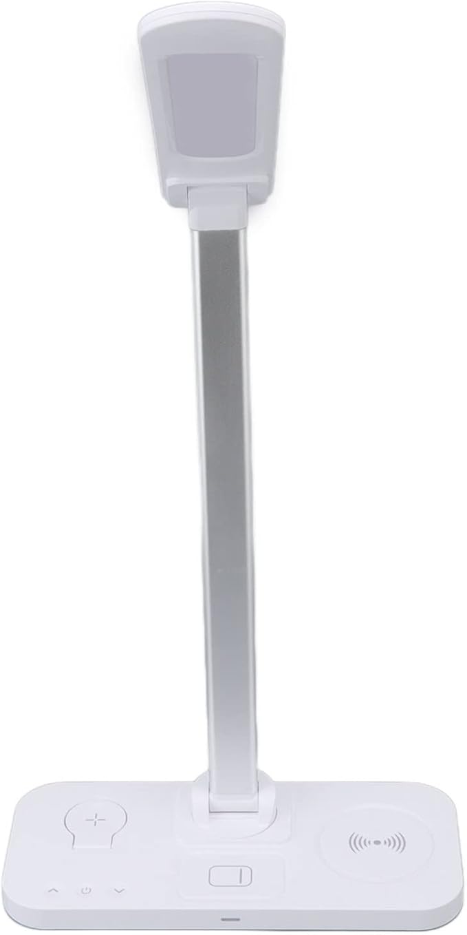 Keenso Desk Lamp with Wireless Load Charger with a Big Lighting Angle That Attenuate The High Brightness Table Lamp to Read The Writing