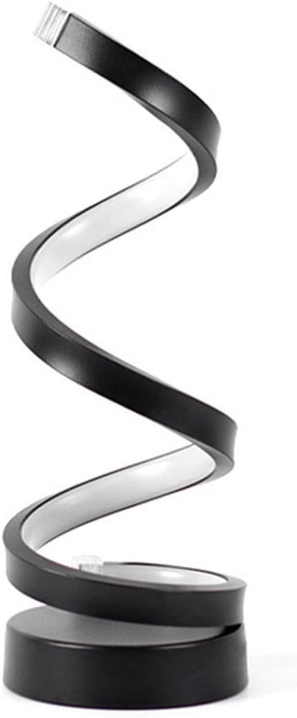 Modern Lamp, 3w Night Lamp For Bedroom, Decor Modern Spiral Bedside Lamp, Nightstand Decor, 3 Colors Touch Control Led Table Lamp, Stepless Dimmable Nightstand Lamps For Bedroom Living Room & Office