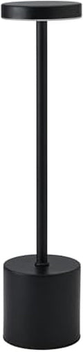 Elements 13-Inch Rechargeable LED Desk Lamp - Metal Touch Control Table Lamp with 3 Light Colors, Stepless Dimming, 1200mAh Battery, USB-C Charging for Home Office, Bedroom, Living Room