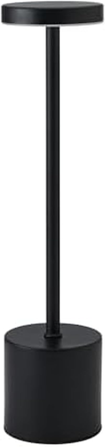 Elements 13-Inch Rechargeable LED Desk Lamp - Metal Touch Control Table Lamp with 3 Light Colors, Stepless Dimming, 1200mAh Battery, USB-C Charging for Home Office, Bedroom, Living Room