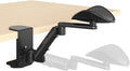 JOY worker Universal Clamp-on Adjustable Arm Rest, Ergonomic 360° Rotating Elbow Rest Pad for Desk, 6-Level Height Desk Arm Support for Thicker Desktop, Left/Right Hand, Black
