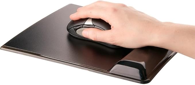 Fellowes® MICROBAN® Gel Mouse Pad Wrist Support - Black (9182301)