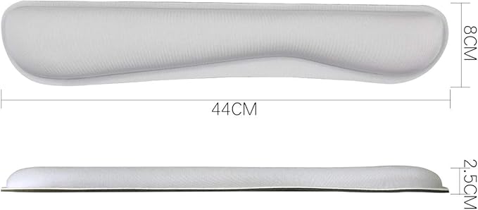 Ergonomic Keyboard Mouse Pad Wrist Rest Support Set for Laptop/Computer/Desktop,Memory Foam Hand Rest Wrist Cushion for Gaming/Office,Lightweight Comfortable (Greyish White)