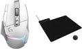 Logitech G502 X Plus Lightspeed Wireless Gaming Mouse + Powerplay 2 Wireless Charging Mouse Pad Bundle - White