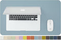 Leather Desk Mat - Small Non-Slip PU Desk Pad for Office and Home - Desk Organization and Accessories - Ideal for Large Mouse Pad and Small Desk Mats on Top of Desks (Light Blue,23.6"x 13.8")
