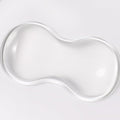 Clear Gel Wrist Rest for Mouse, White Silicone Mouse Wrist Rest, Relax Your Wrist, for Laptop Computer Office & Home (White-Short)