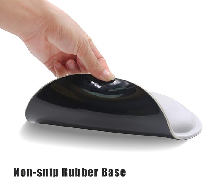 Ergonomic Keyboard Mouse Pad Wrist Rest Support Set for Laptop/Computer/Desktop,Memory Foam Hand Rest Wrist Cushion for Gaming/Office,Lightweight Comfortable (Greyish White)