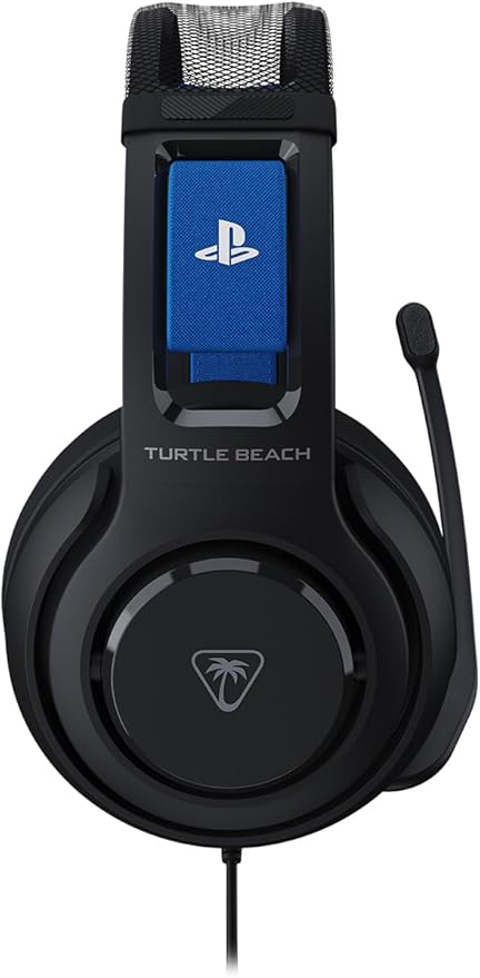 Turtle Beach Atlas 200 Wired Gaming Headset Officially Licensed for PlayStation, PS5, PS4-50mm Nanoclear Drivers, Flip-to-Mute Mic, Memory Foam Cushions, Floating Headband - Black