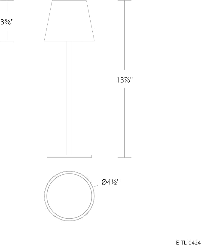 Versa LED Cordless USB-C Re-Chargeable Desk Lamp, 5200mAh Battery Operated with 3 Color Temperature 2700K-3000K-3500K and Fingertip Touch On/Off Plus Dimming with Two 5in Adj Height Stems in Black