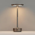Rechargeable Cordless Table Lamps,Portable 5000mAh LED Table Light, 3 Color Stepless Dimming Battery Powered Metal Table Lamp for Outdoor/Patio/Restaurant/Camping.(Cafe)