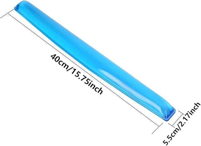 Gel Keyboard Wrist Rest Pad - Gel Keyboard Wrist Rest Pad | Wrist Rest Support for Office Gaming Computer Laptop Ergonomic Comfortable Pain Relief- Blue