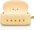 TOOGE Desk Decor Cute Toast Lamp Small Desk Lamp Night Light for Kids Rechargeable with Smile Face Kawaii Decor for Bedroom, Table, Bedside, Desk Gifts for Kids and Adults