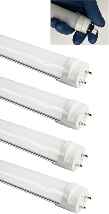 (4-Pack) Not-a-Plug-and-Play (Type B) & Full Spectrum LED Tube Light - T8 3FT 36-Inch 14W, Warm White 3000K, F25T8 F30T8 F30T12/WW, Double-End Powered, 86-265VAC - 95CRI + Flicker Free