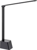 Ambertronix Minimalist LED Desk Lamp, 5 Lighting Modes, USB Charging Port, Aluminum Arms, Portable, Dimmable, Touch Control, Auto Timer, Power Adapter (5V2A) Required and Included.
